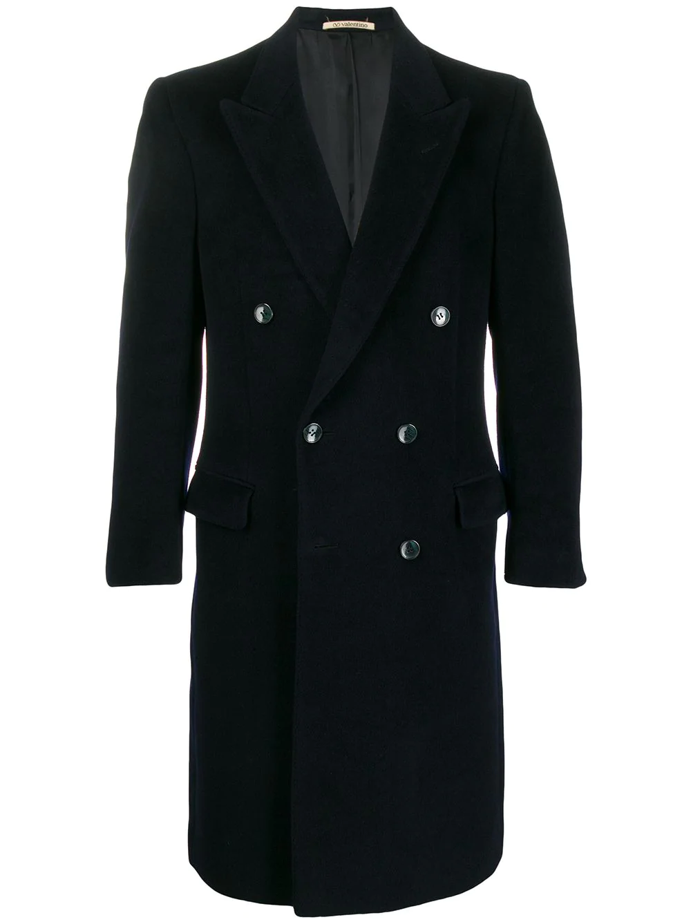 Valentino Pre-Owned 1990s double-breasted coat - Blue