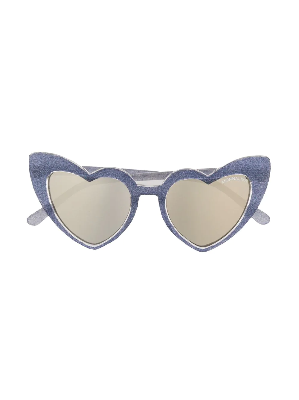 Monnalisa heart-shaped glitter sunglasses - PURPLE