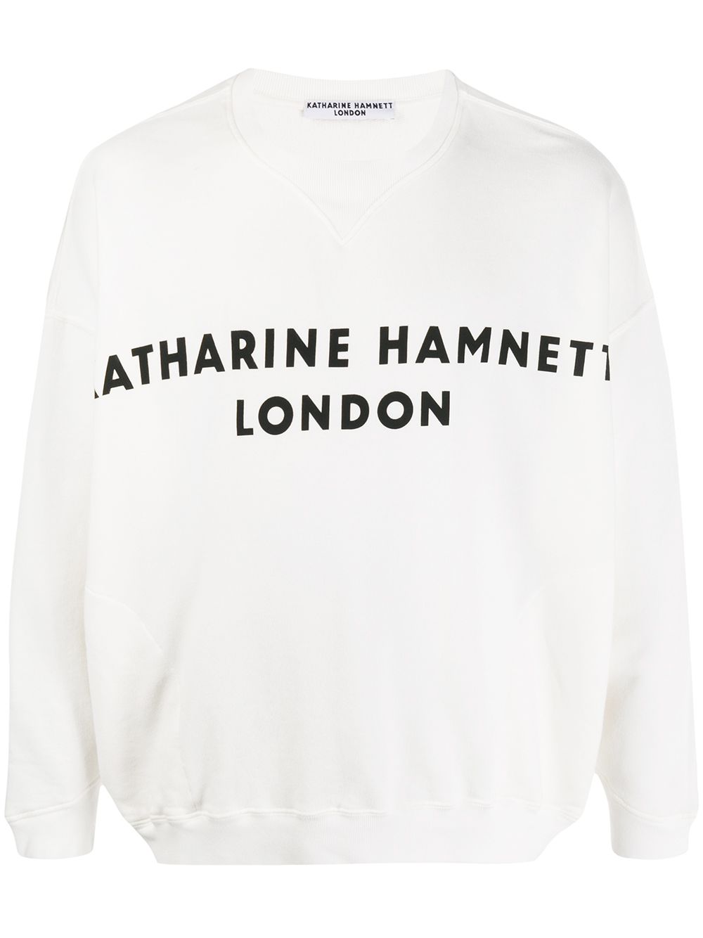 Katharine Hamnett London organic cotton logo sweatshirt - White