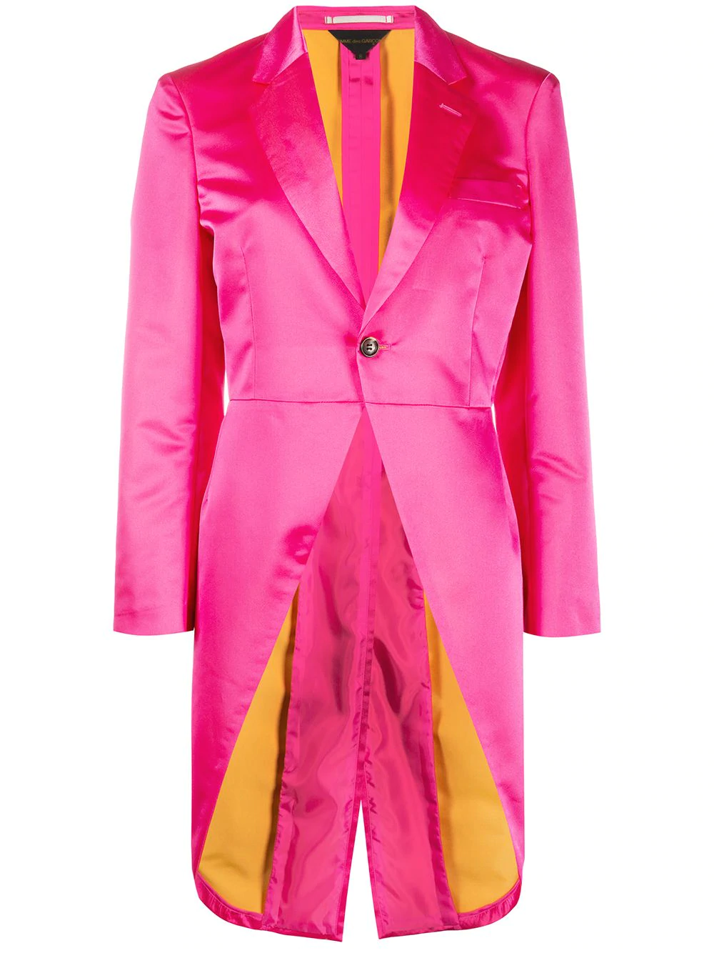 Comme Des Garçons single breasted tailcoat blazer - Pink