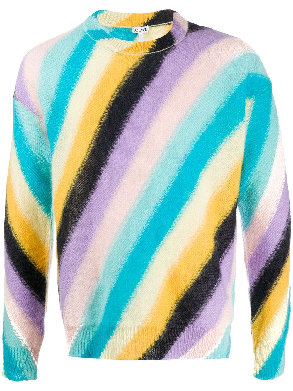 Loewe striped relaxed-fit jumper - Blue