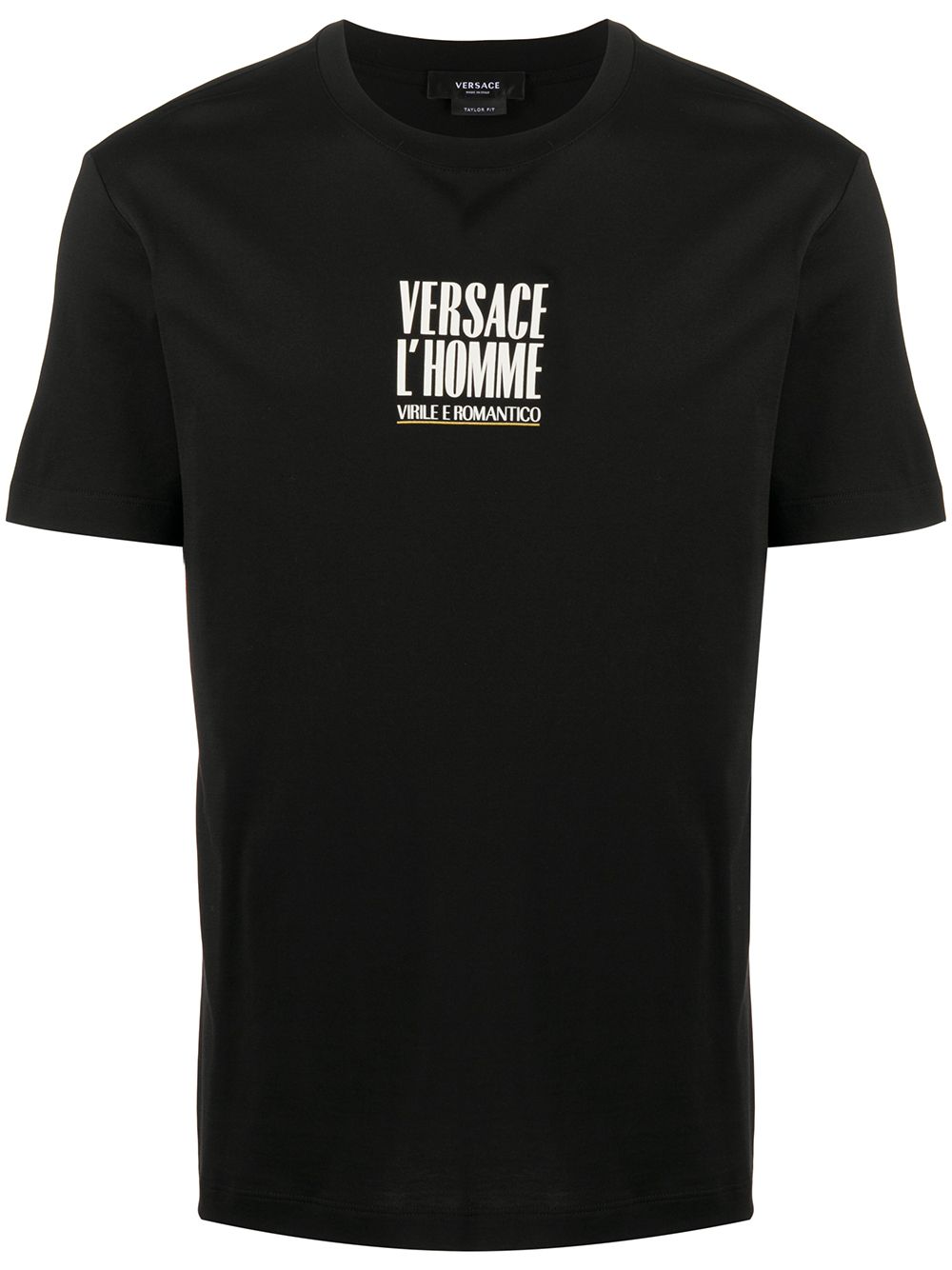 Versace logo-print T-shirt - Black