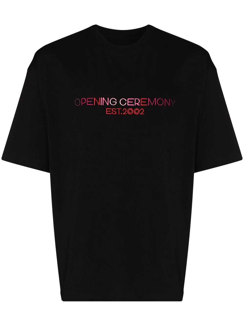 Opening Ceremony logo-embroidered cotton T-shirt - Black