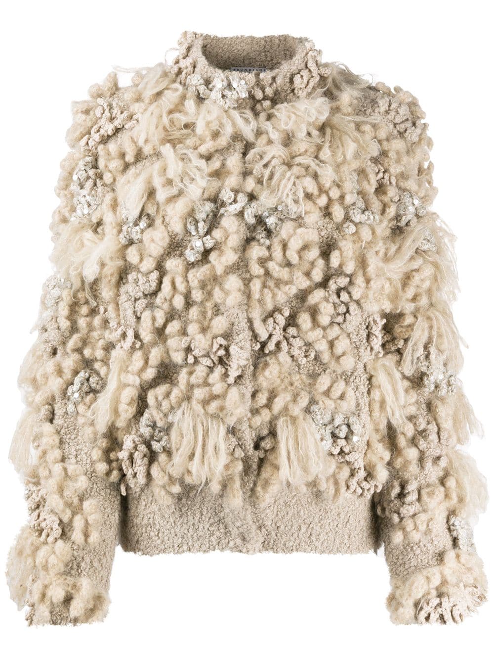 Brunello Cucinelli abstract knitted jumper - Neutrals