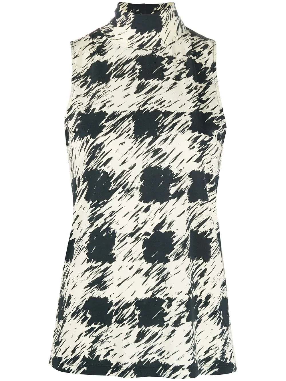 Proenza Schouler White Label painted gingham print sleeveless top - Neutrals