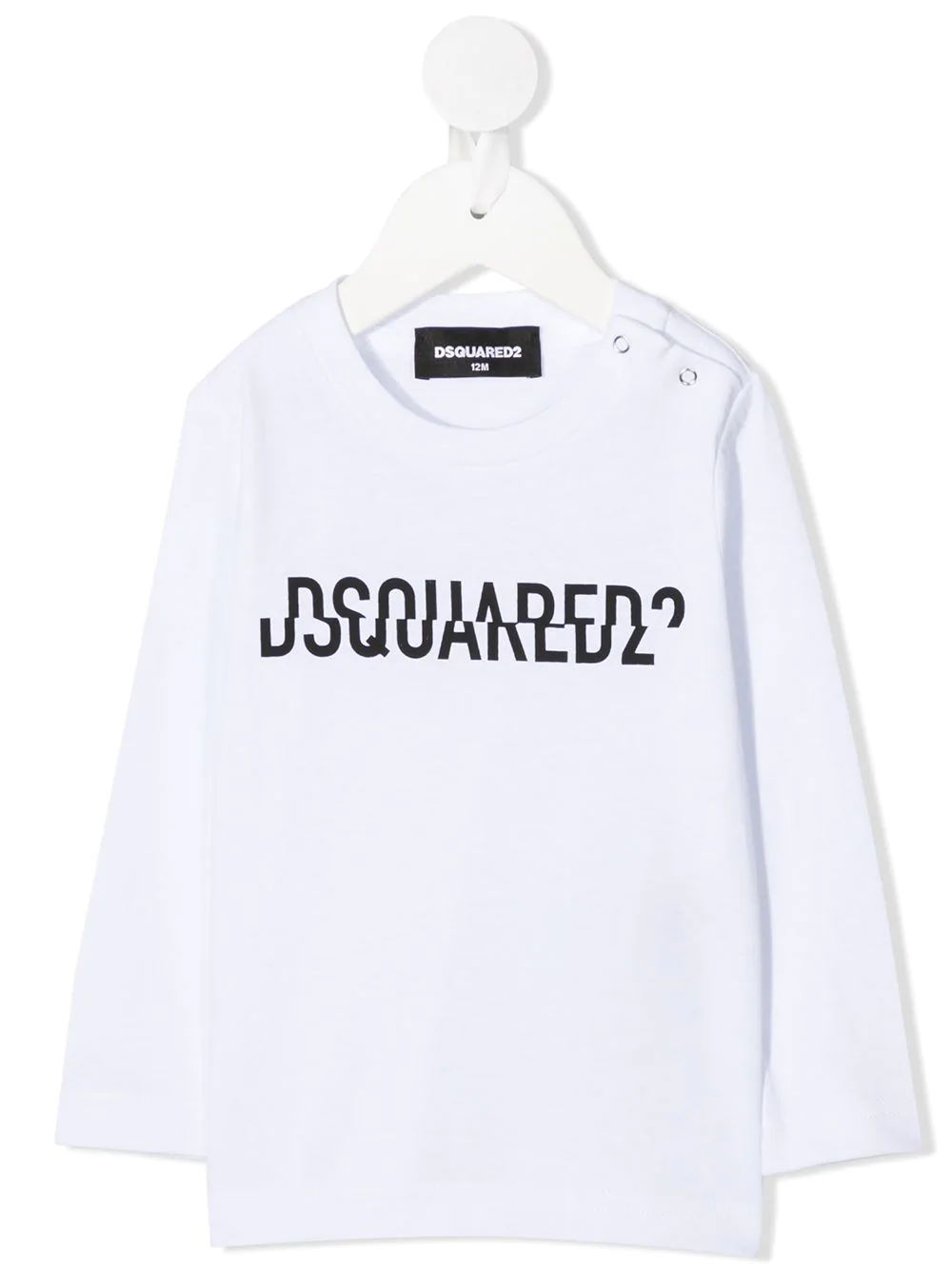 Dsquared2 Kids split logo print T-shirt - White