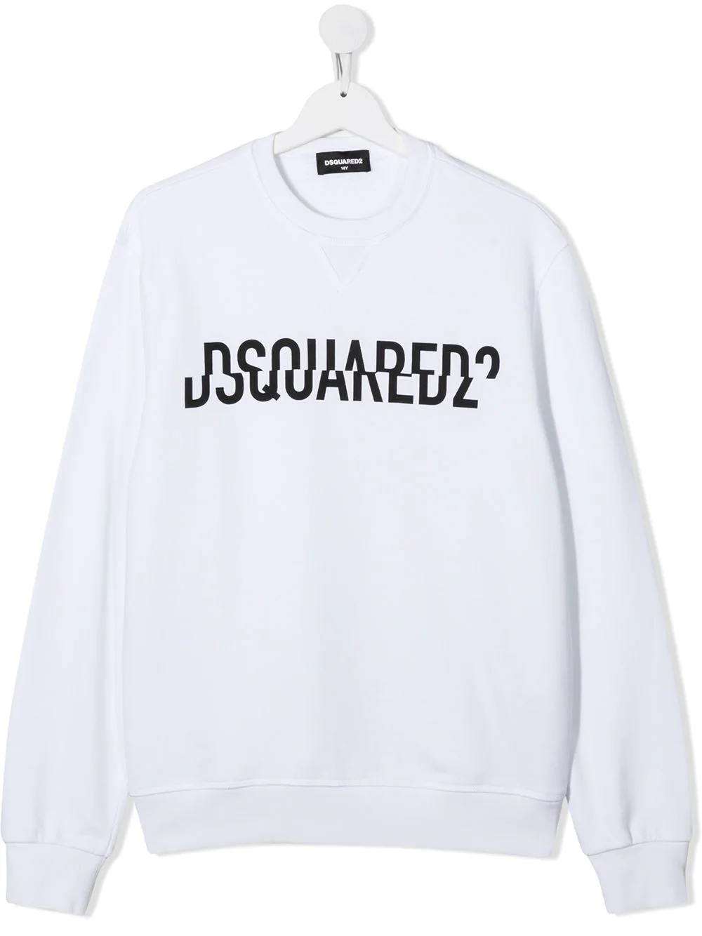 Dsquared2 Kids TEEN split logo-print sweatshirt - White