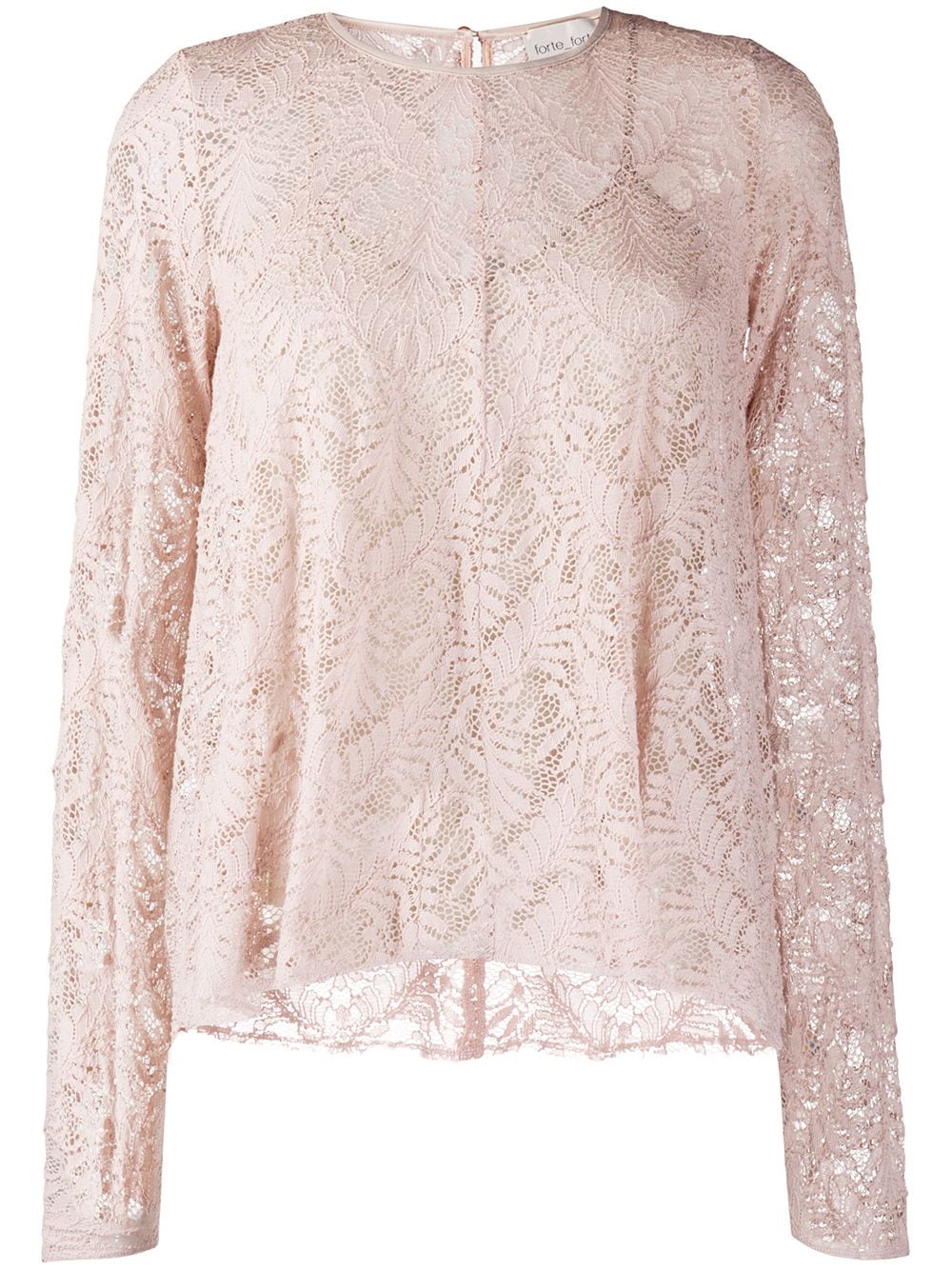 Forte Forte layered lace blouse - PINK