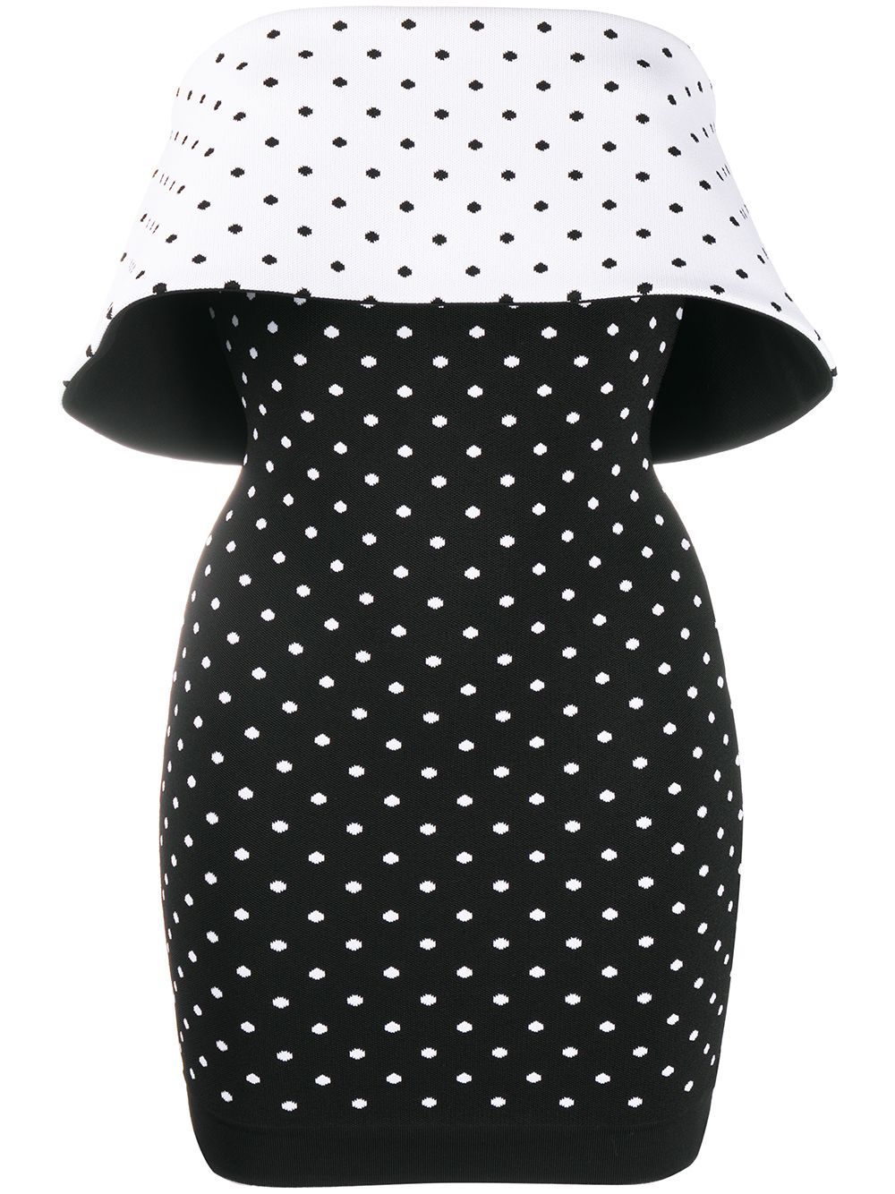 Balmain polka dot cocktail dress - Black