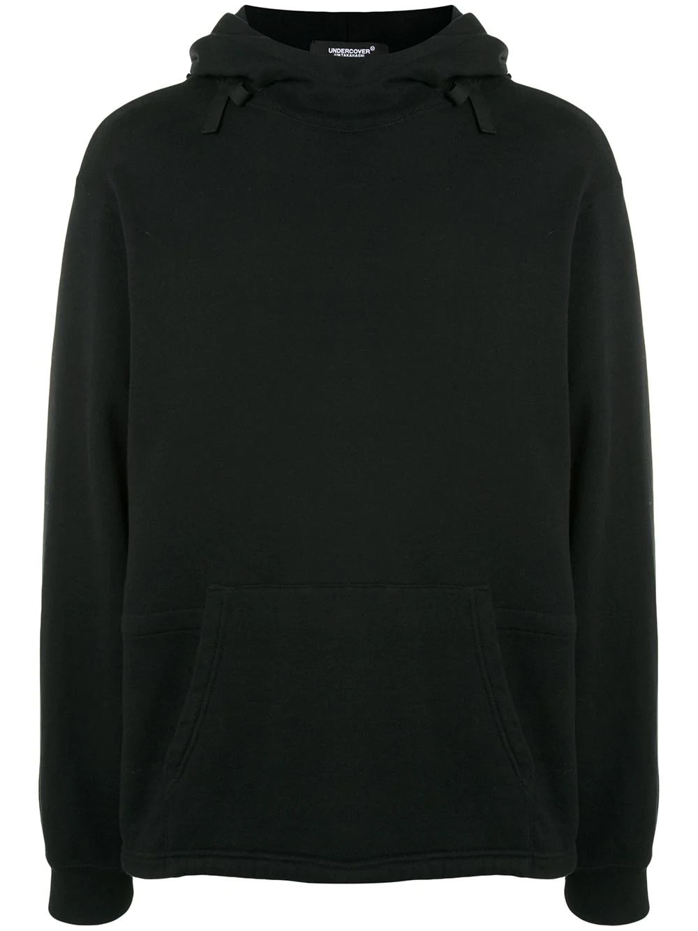 Undercover long-sleeved pouch pocket hoodie - Black