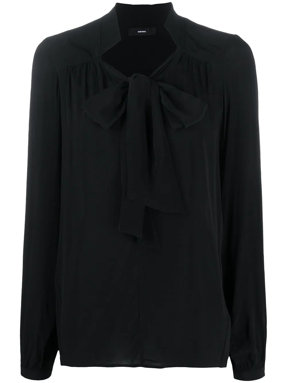 Diesel tied neck blouse - Black