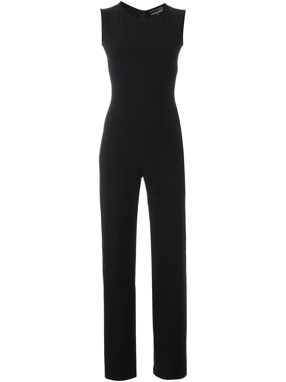 Norma Kamali fitted sleeveless jumpsuit - Black