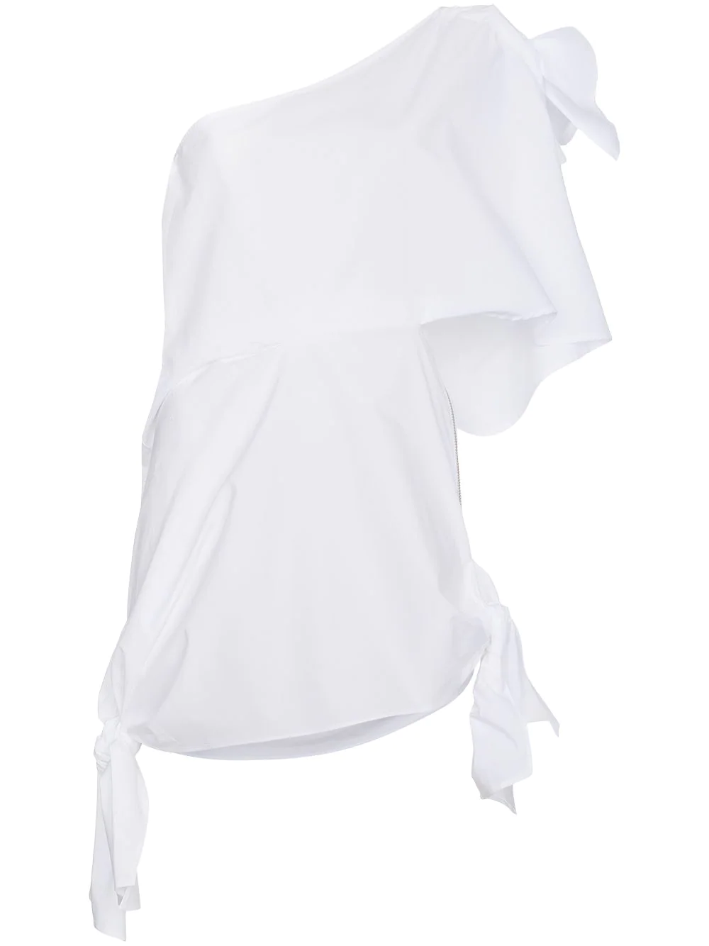 AMBUSH Asymmetric One Shoulder Dress - White