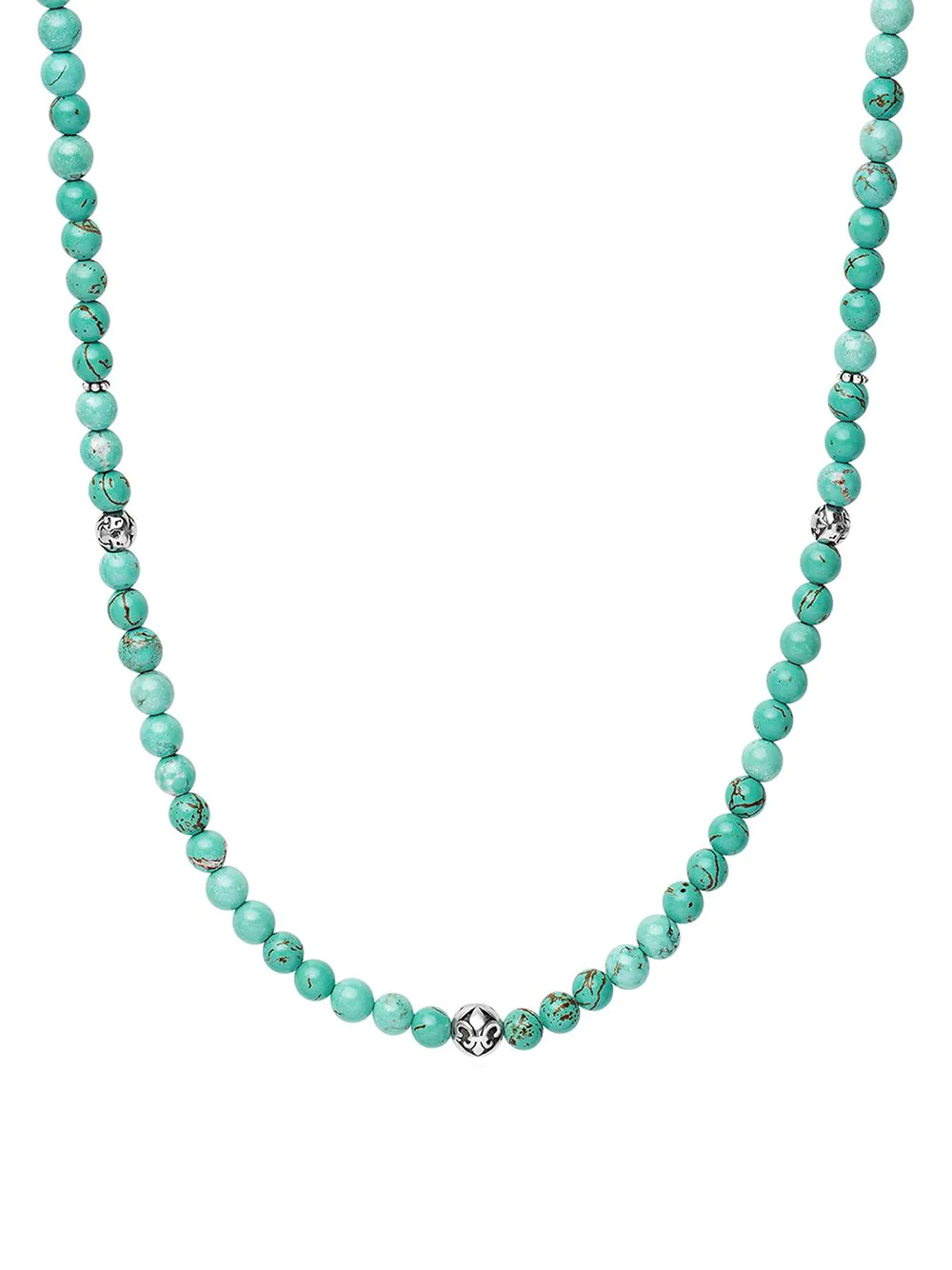 Nialaya Jewelry turquoise beaded necklace - Blue