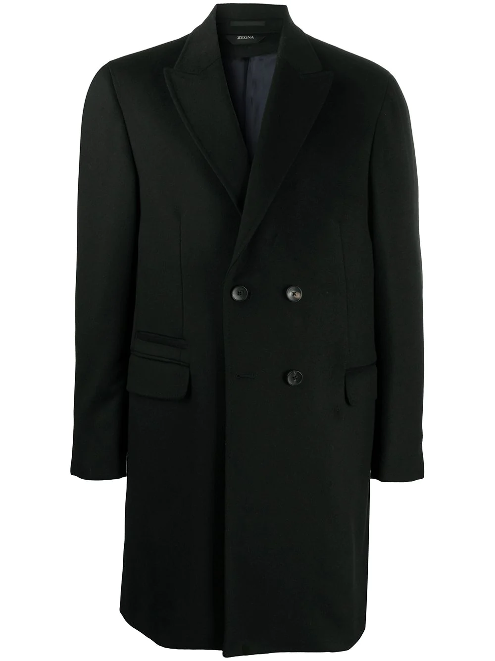 Z Zegna double-breasted coat - Black