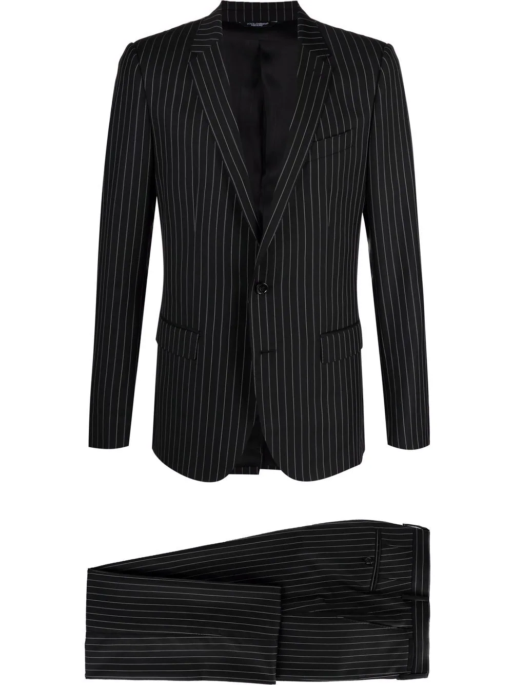 Dolce & Gabbana single-breasted pinstripe blazer - Black