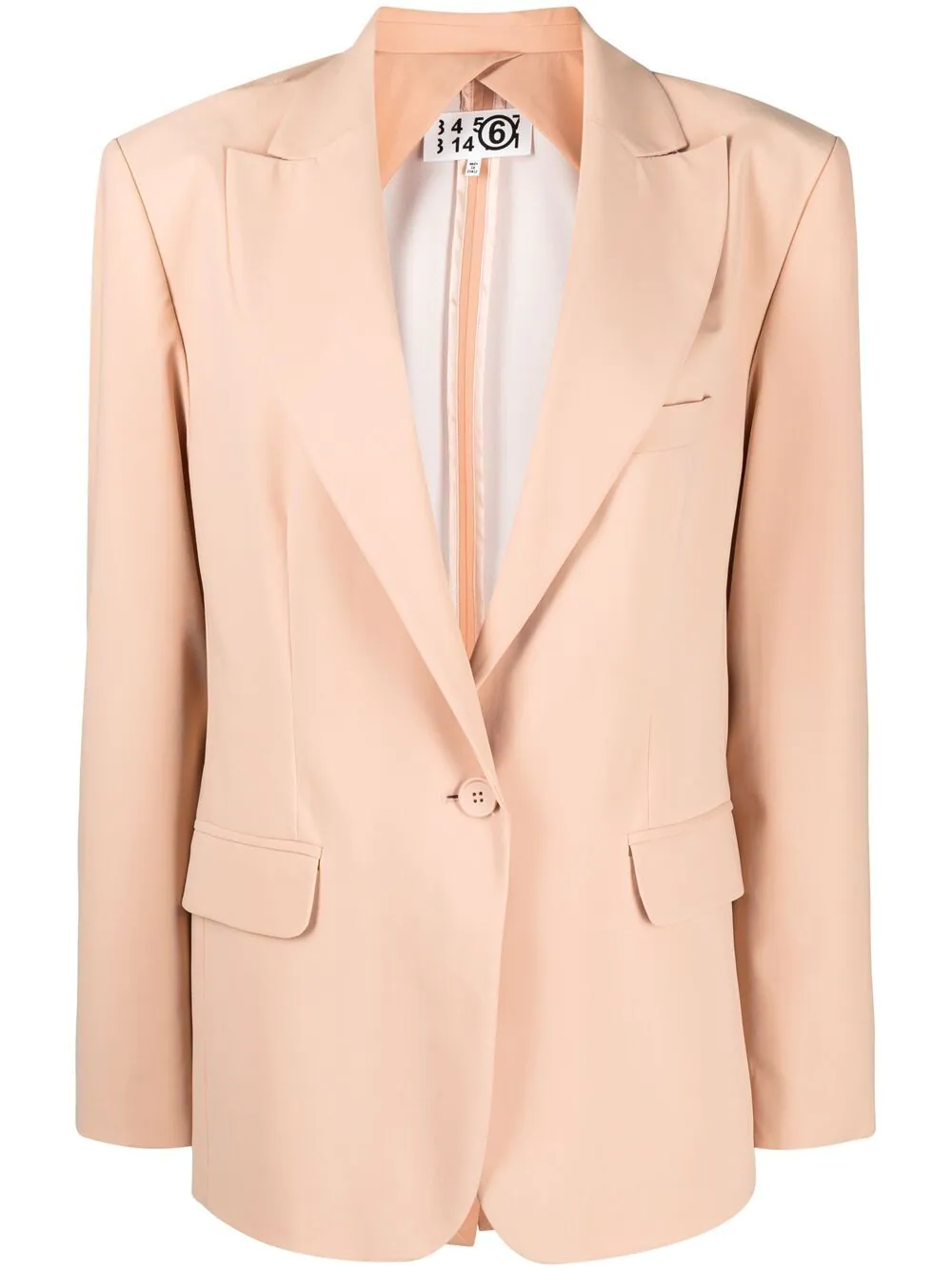 MM6 Maison Margiela button-front blazer - Neutrals