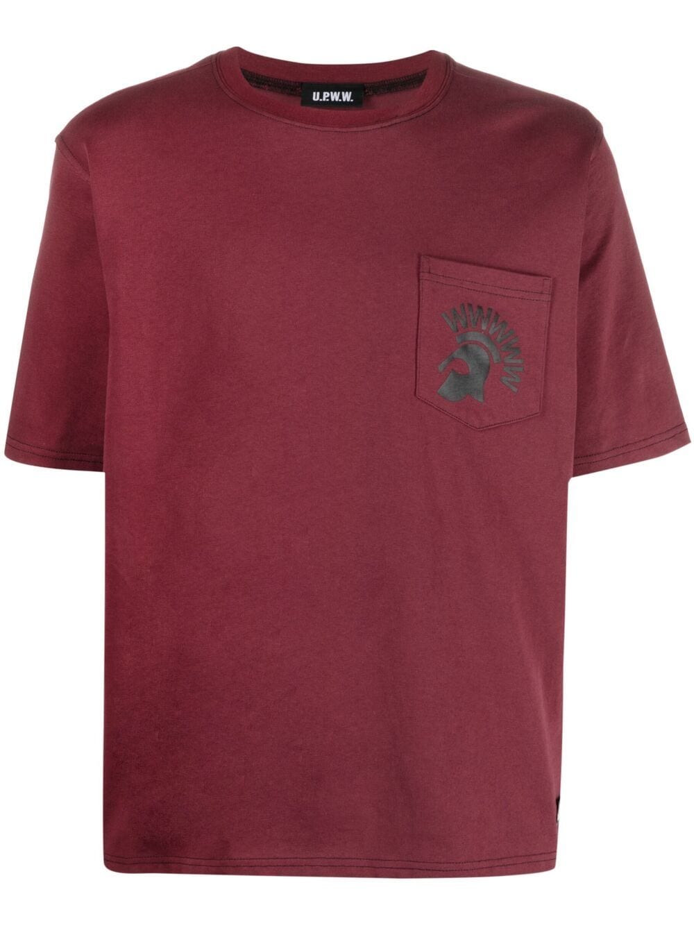 U.P.W.W. logo-print pocket T-shirt - Red