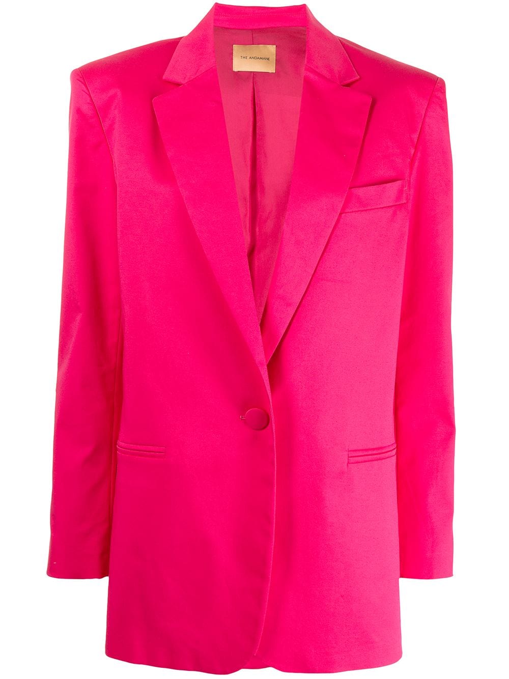 THE ANDAMANE shantung tailored blazer - Pink