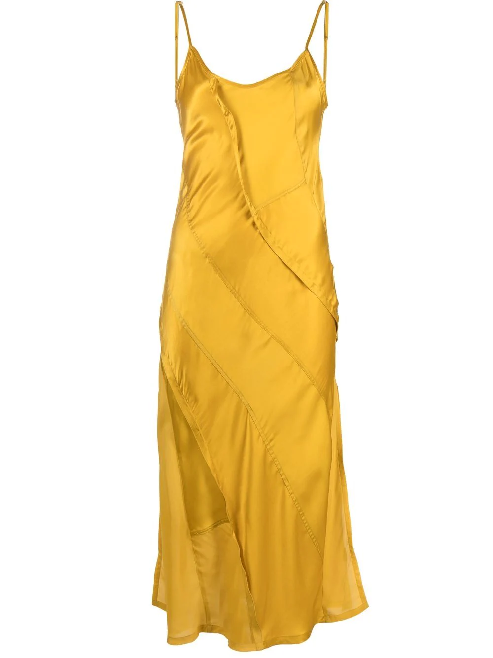 Diesel mid-length slip dress - Yellow