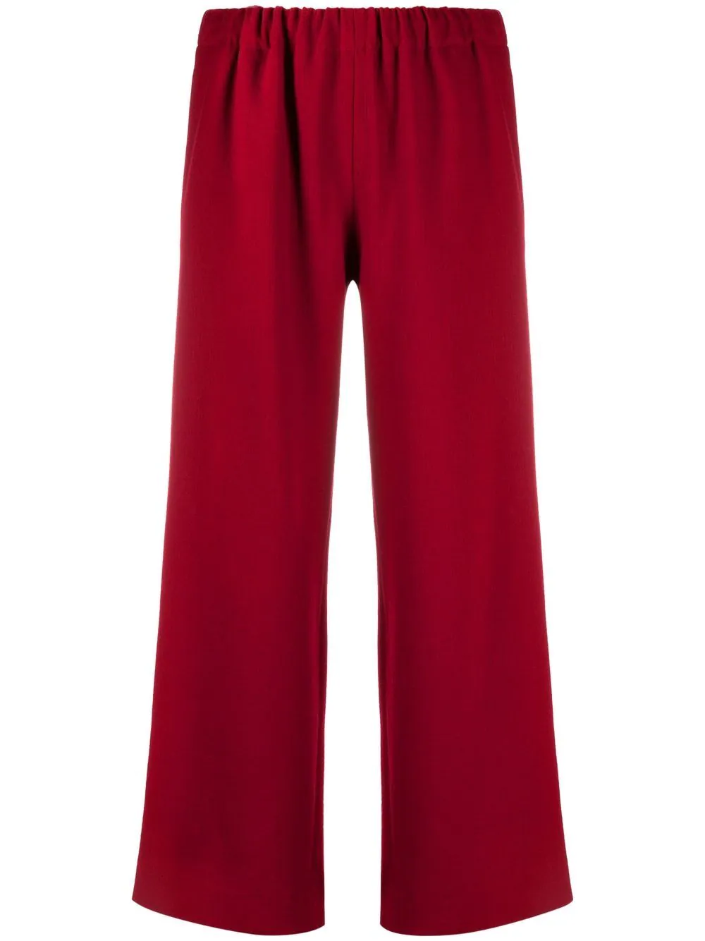 Azi.land straight-leg elasticated trousers - Red