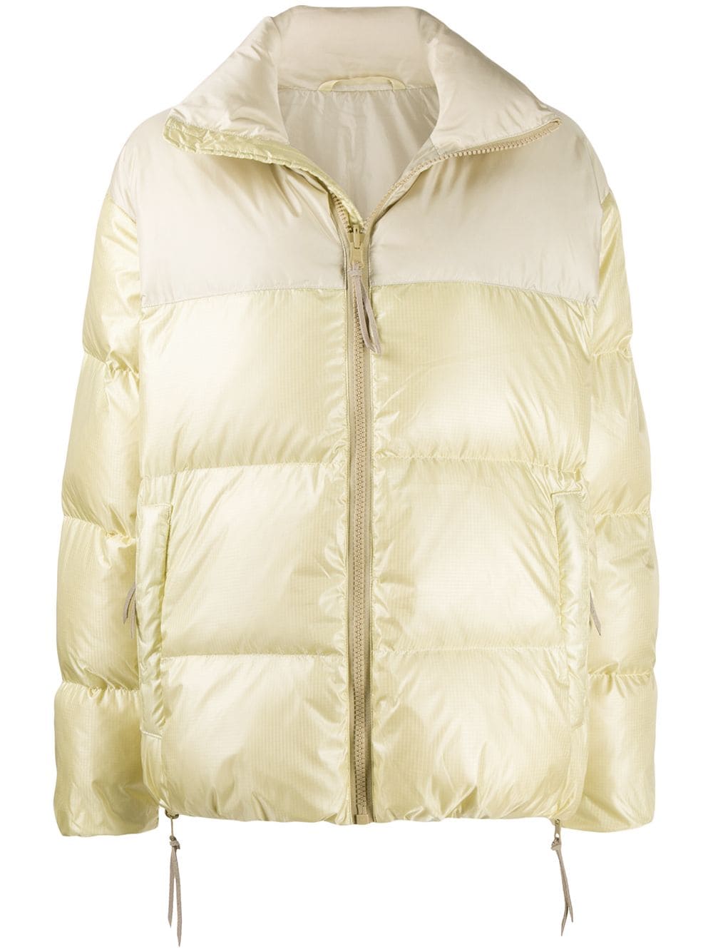 Tanaka zipped puffer jacket - Neutrals