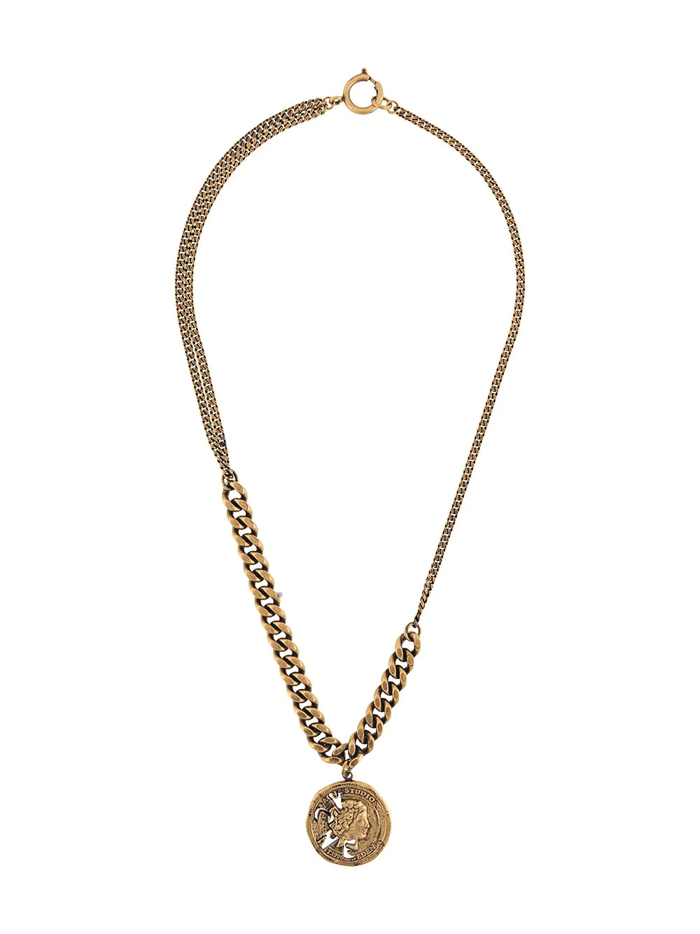 Acne Studios vintage coin pendant necklace - Gold