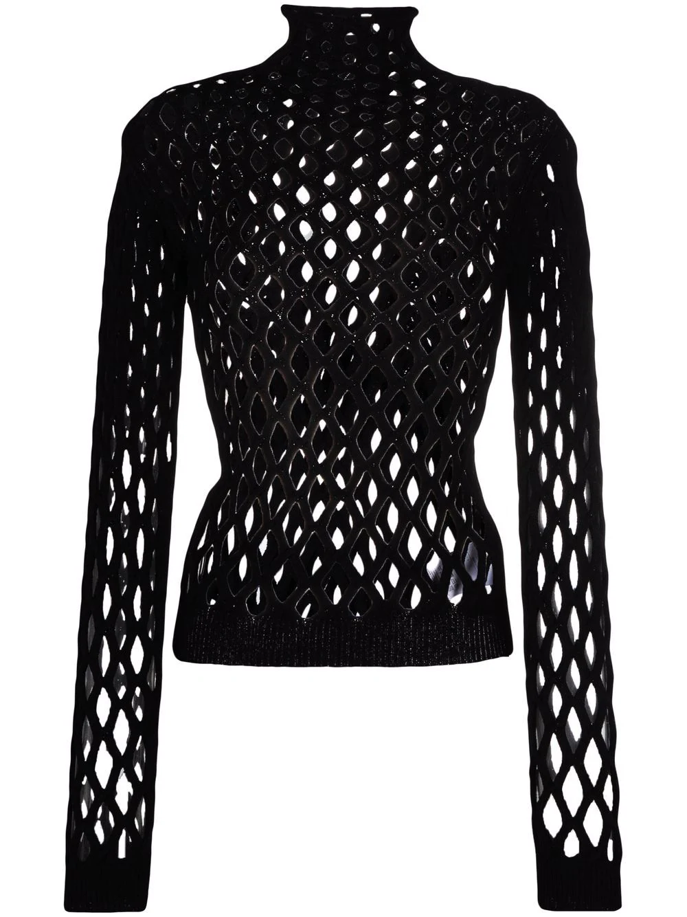 Valentino net knitted top - Black