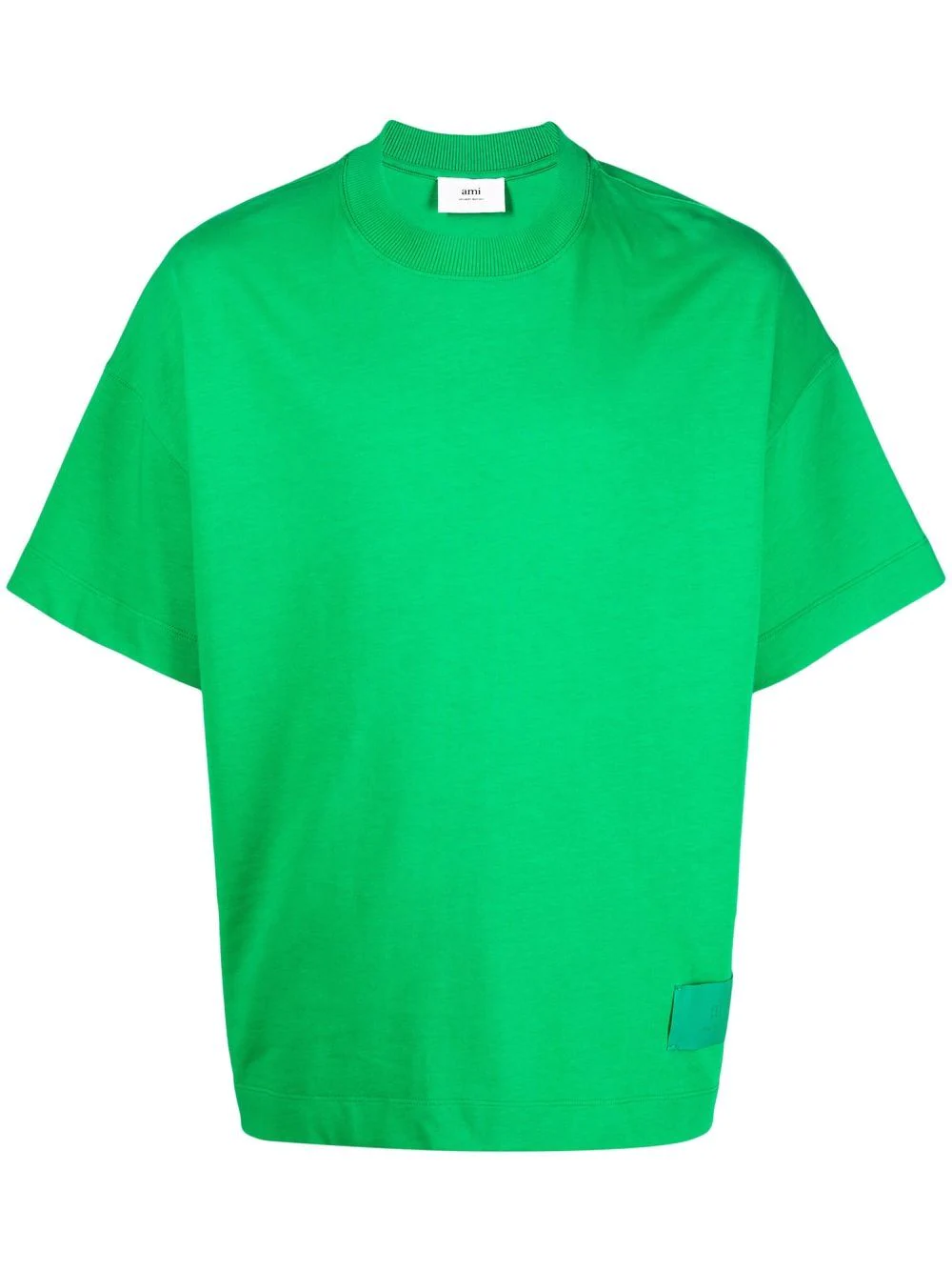 AMI Paris logo-patch T-shirt - Green