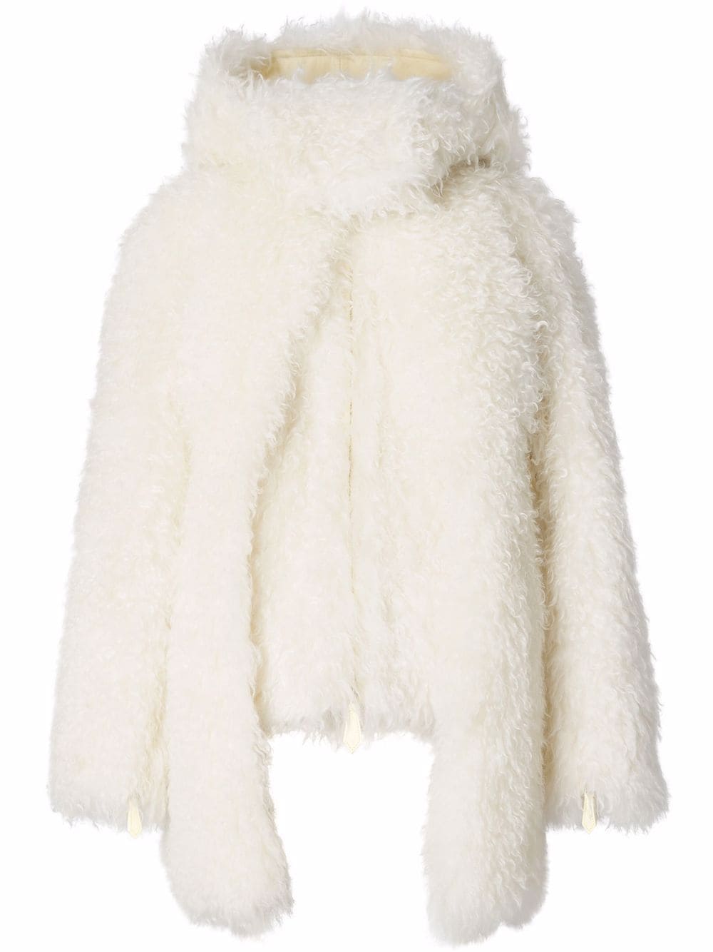 Burberry layered mohair-blend jacket - White