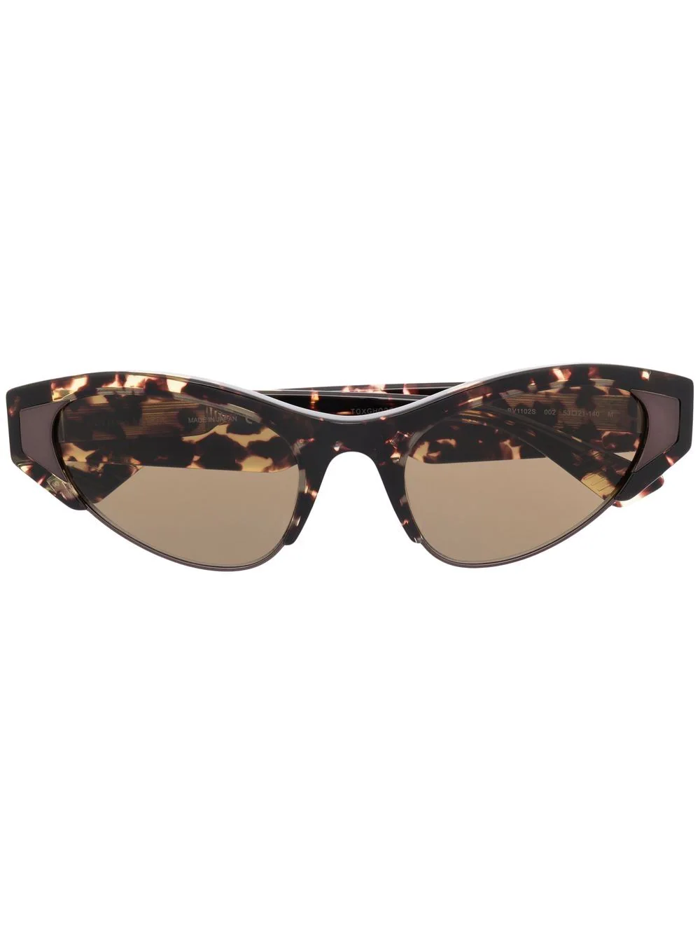 Bottega Veneta Eyewear tortoiseshell-effect cat-eye sunglasses - Brown