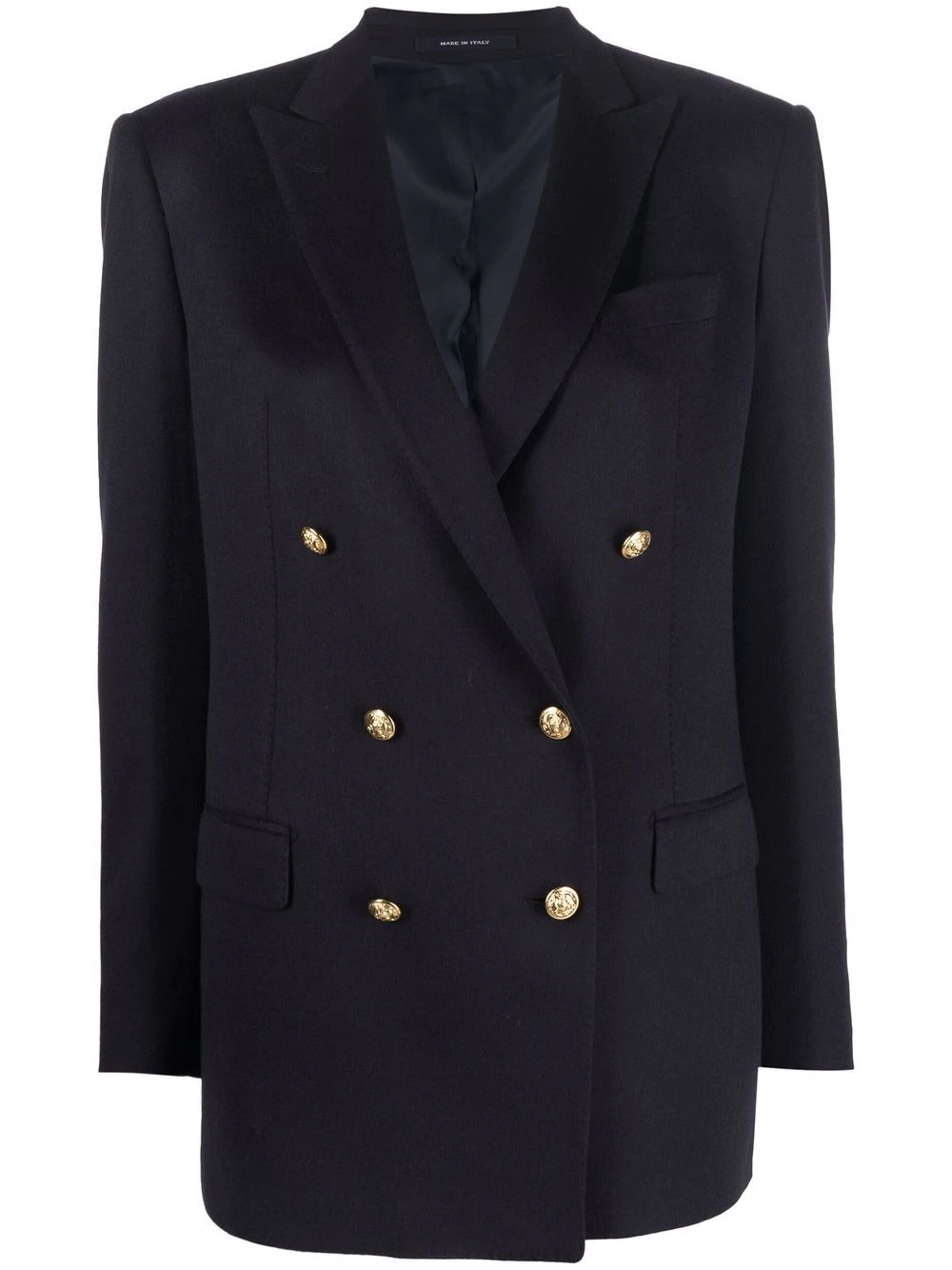 Tagliatore contrast-button double-breasted blazer - Blue