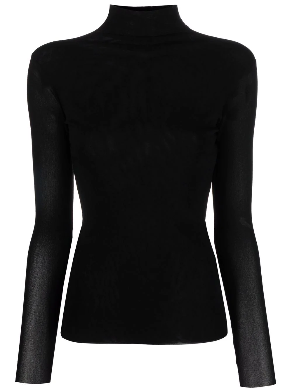 D.EXTERIOR roll-neck long-sleeve T-shirt - Black