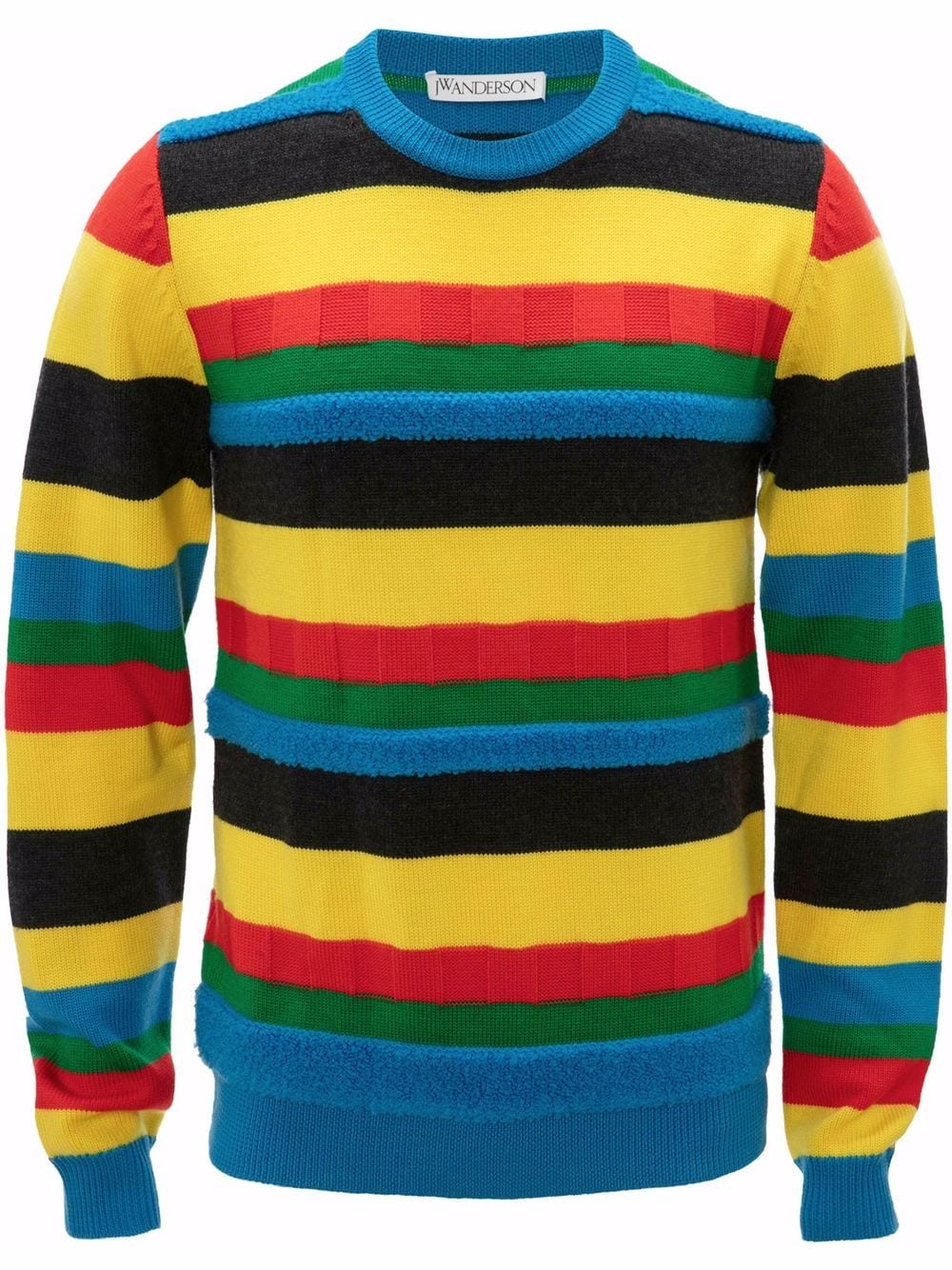 JW Anderson contrast-stripe jumper - Yellow