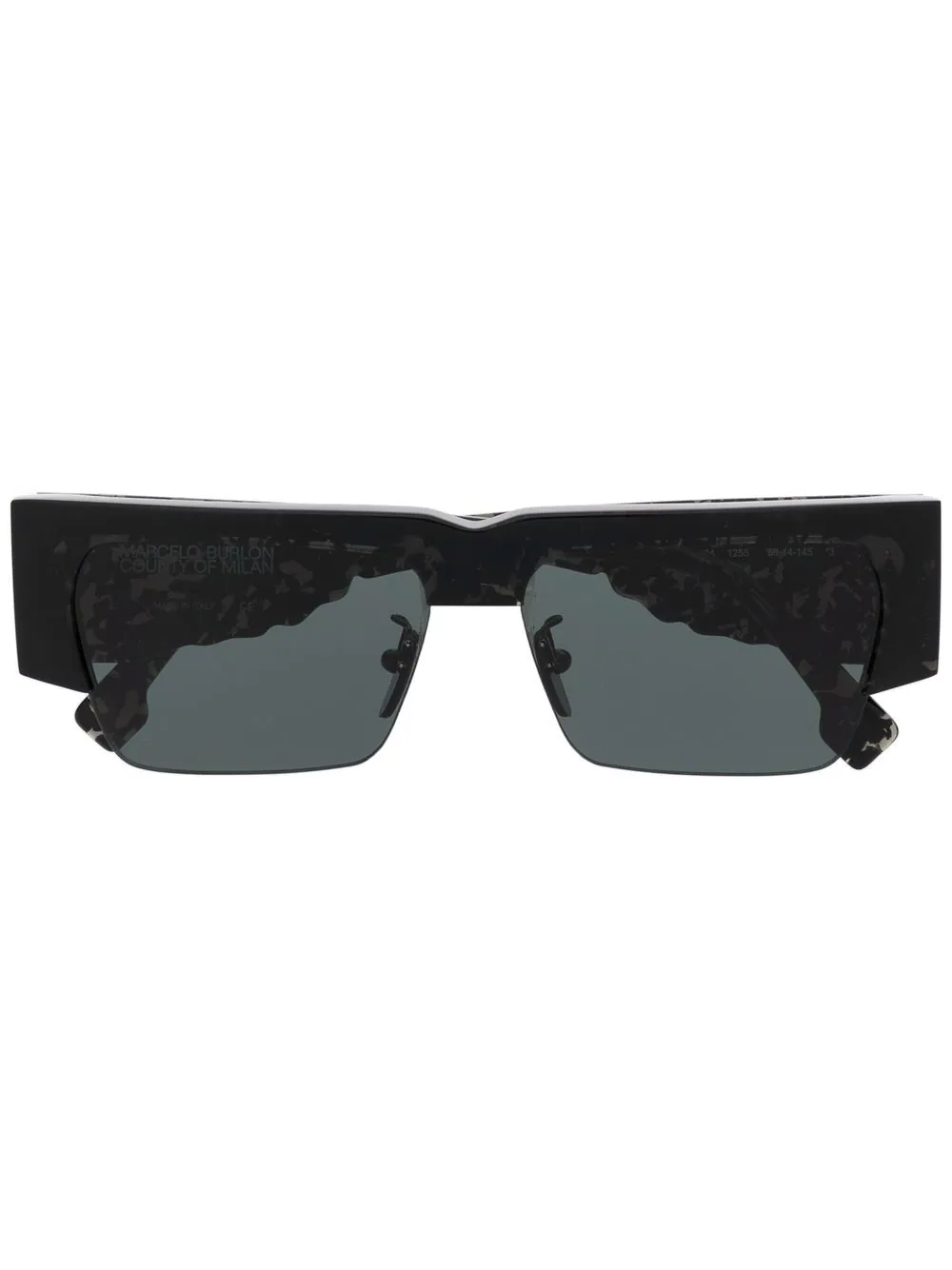 Marcelo Burlon County of Milan Radal rectangle-frame sunglasses - Black