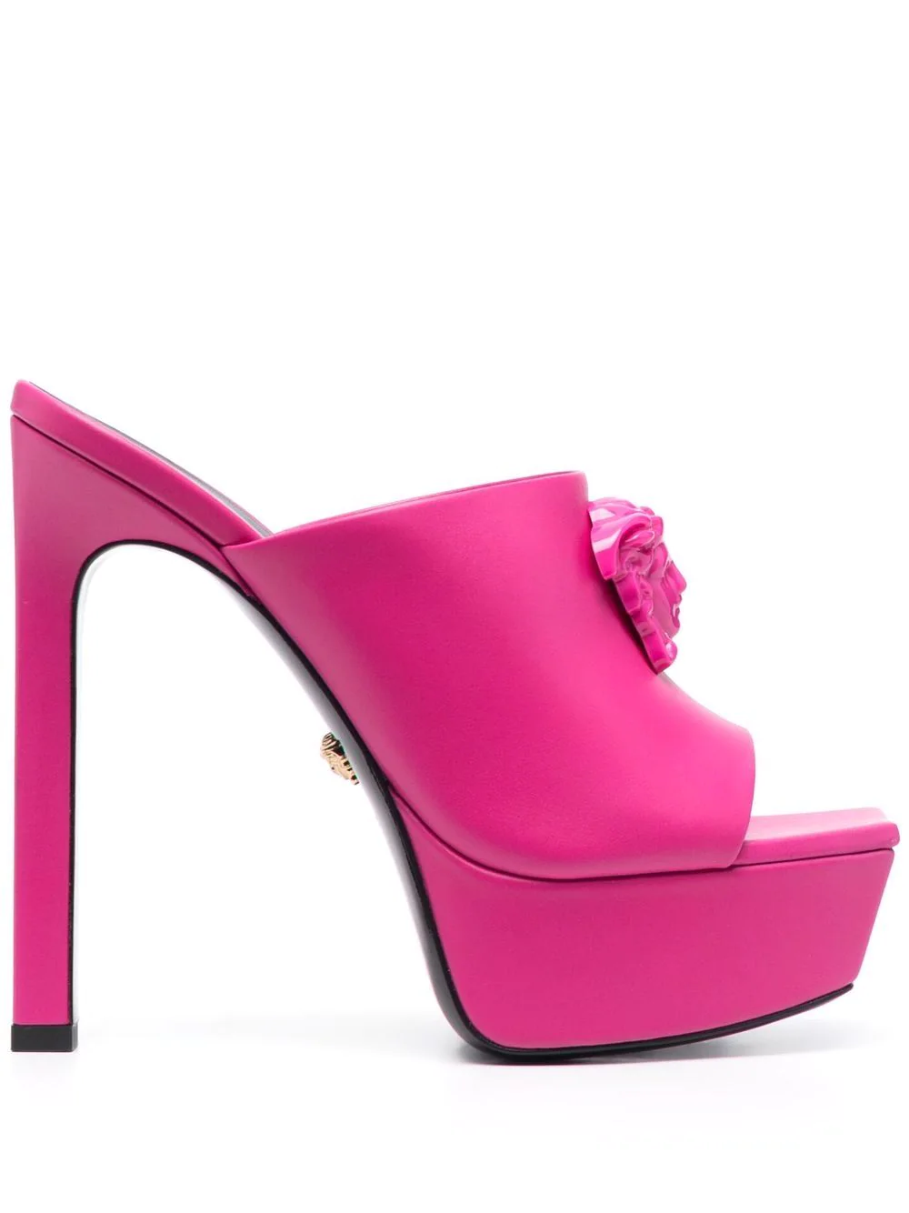 VERSACE La Medusa 150mm platform mules - Pink