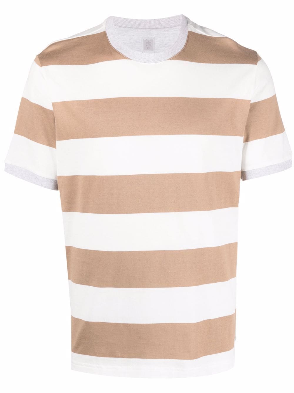 Eleventy striped crew-neck T-shirt - Neutrals