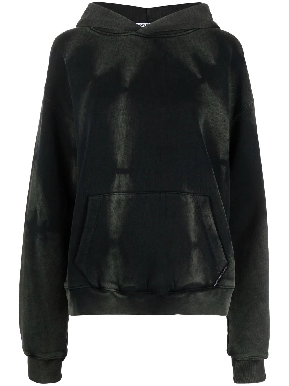 Alexander Wang tie-dye tonal cotton hoodie - Green