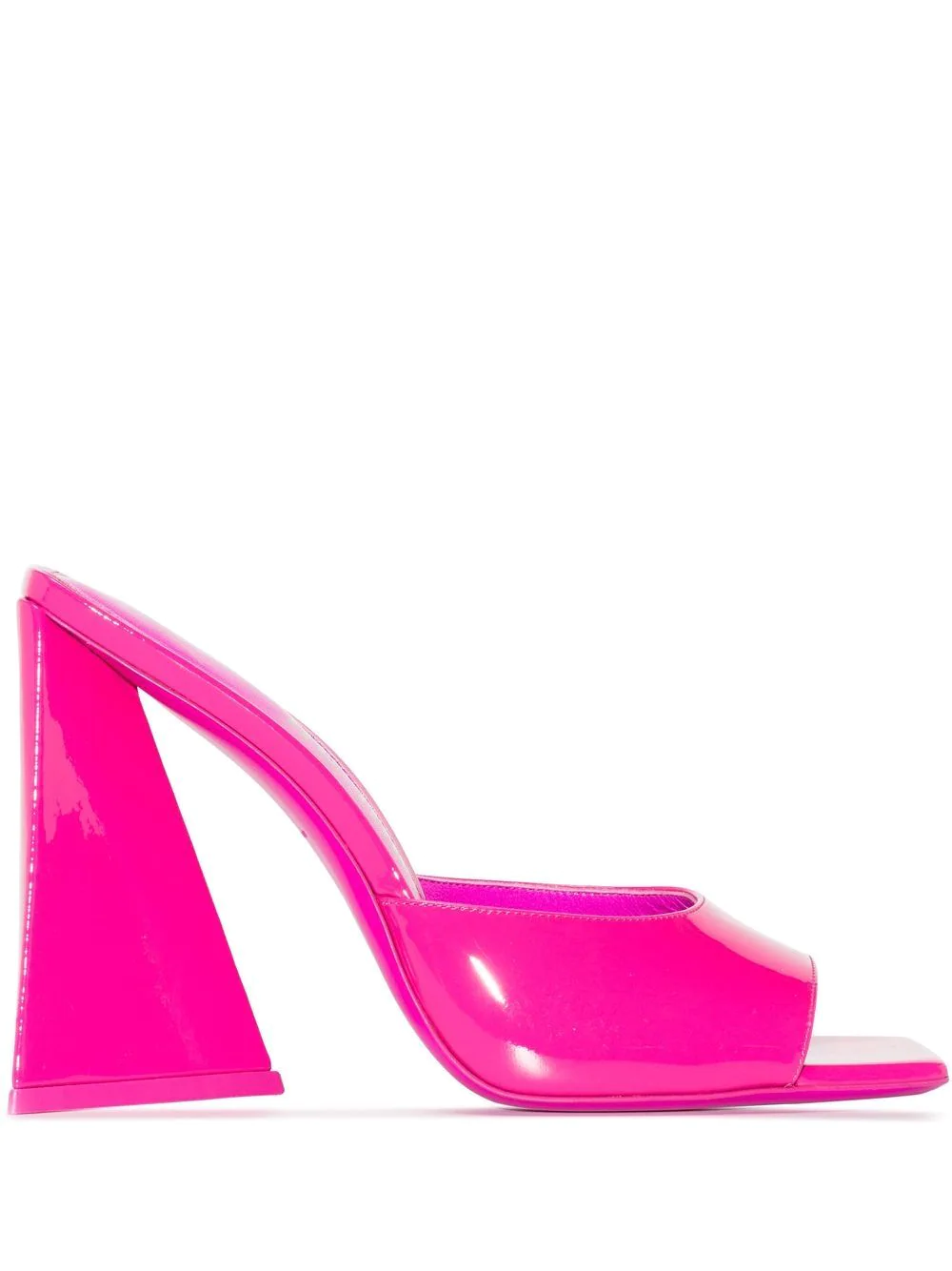 The Attico Devon 115mm patent leather mules - Pink