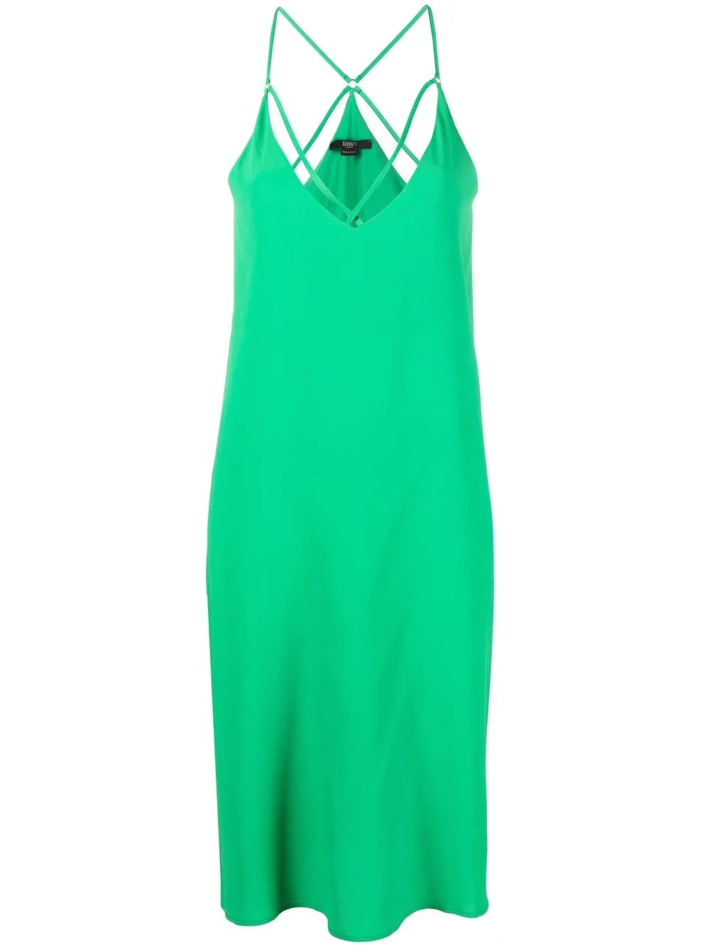 Seventy V-neck slip dress - Green