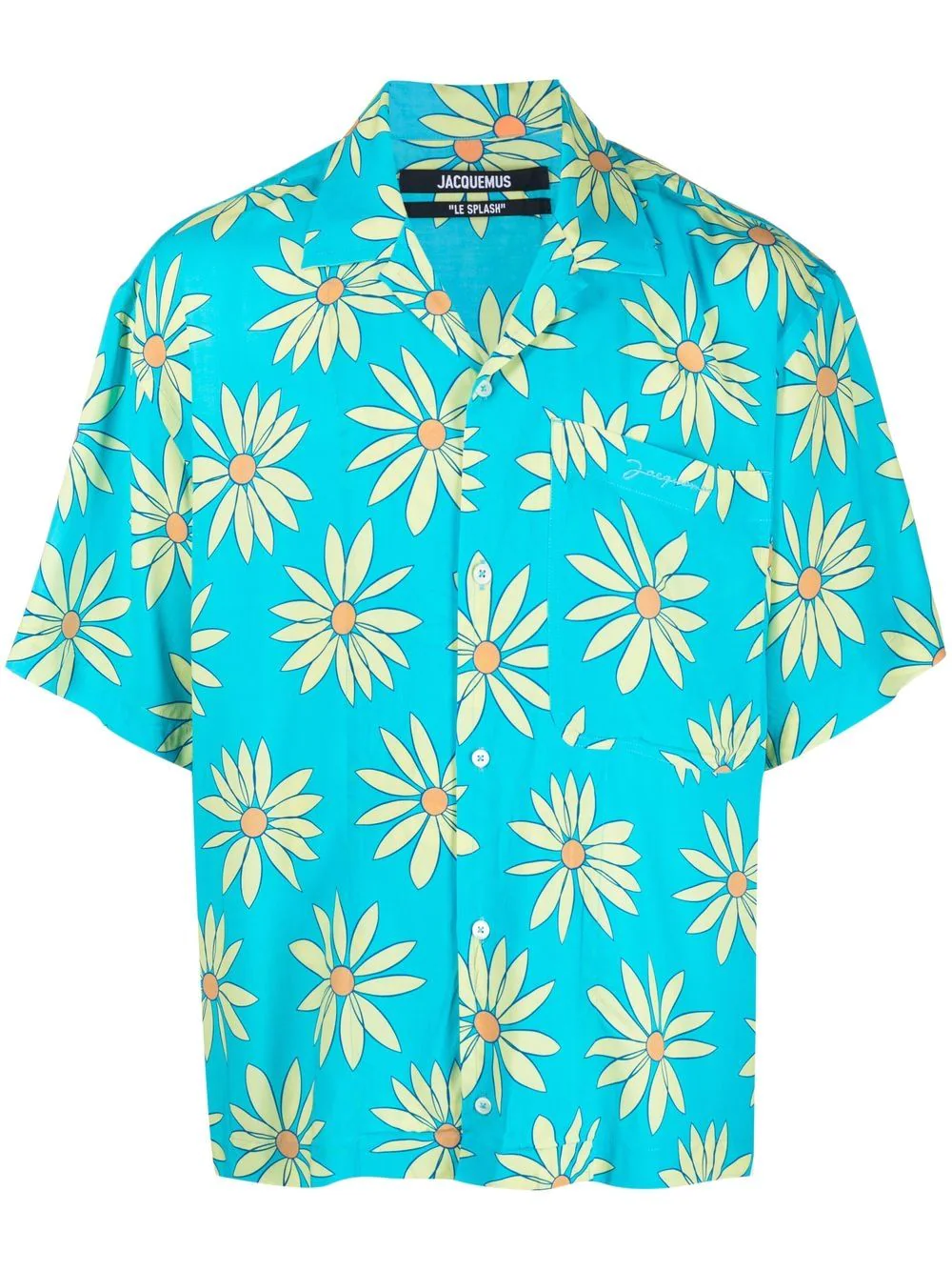 Jacquemus La chemise Jean floral-print shirt - Blue