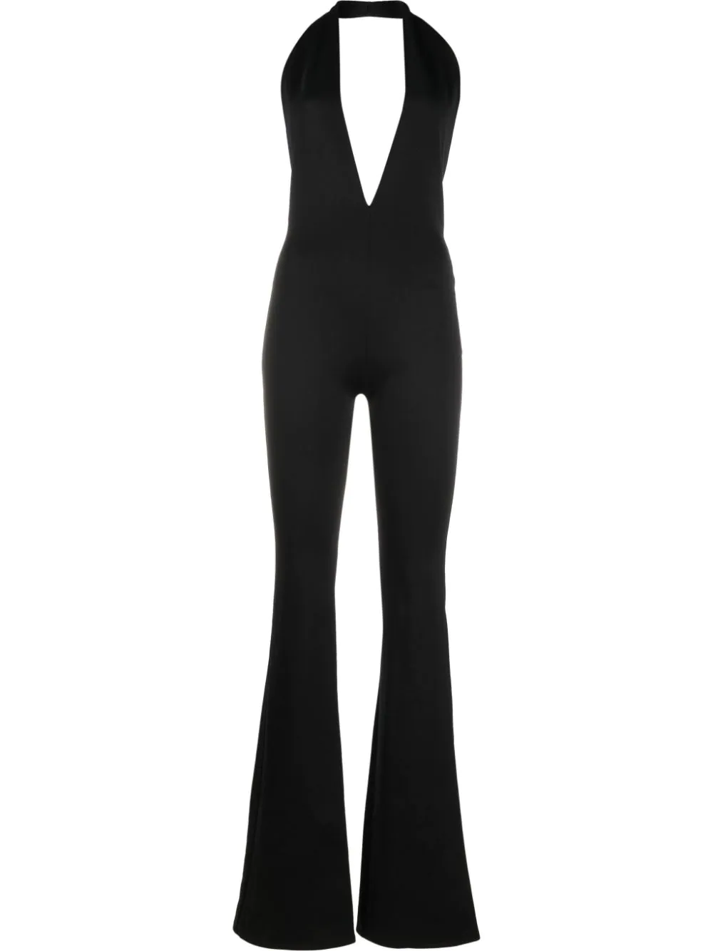 Alchemy x Lia Aram plunging V-neck jumpsuit - Black