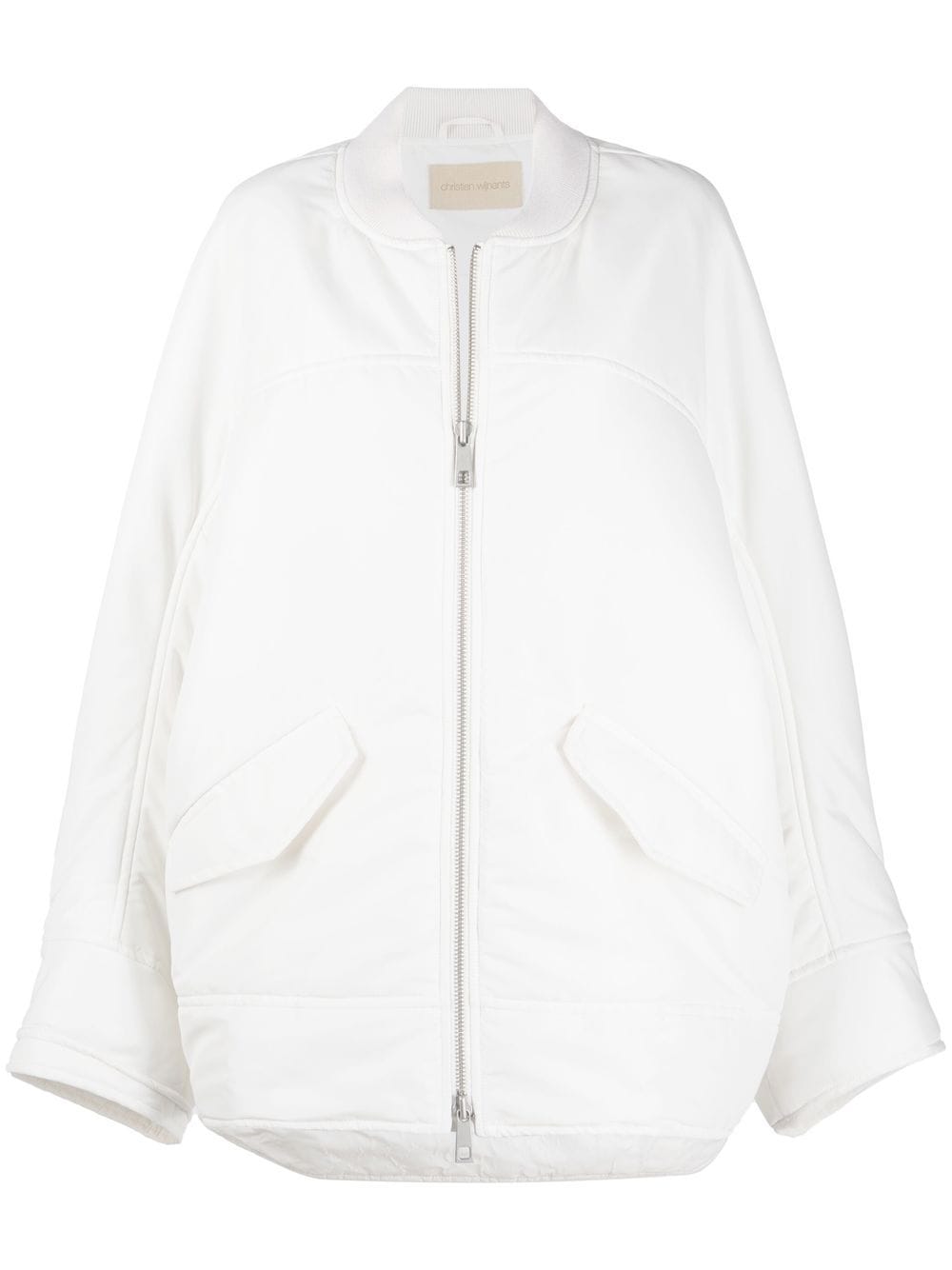 Christian Wijnants oversized bomber jacket - White