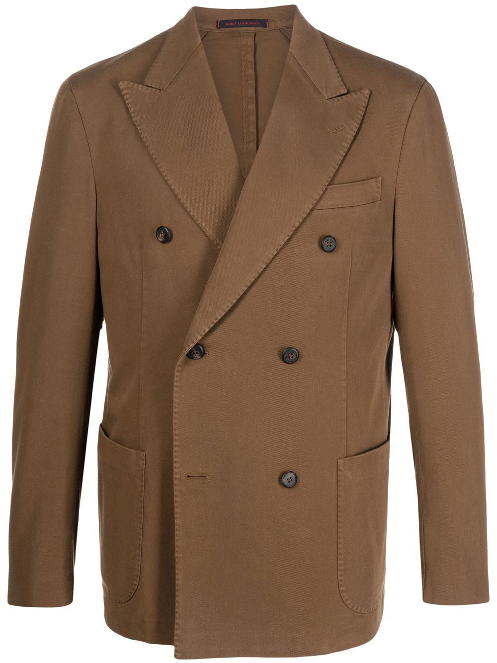 The Gigi double-breasted tailored blazer - Brown