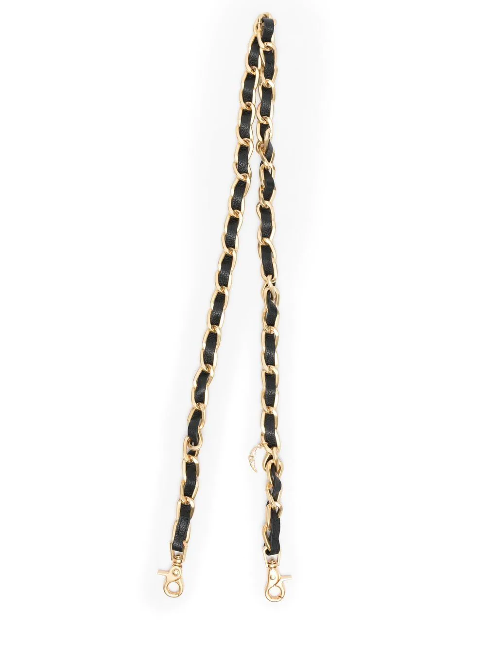 Zadig&Voltaire chain and leather bag strap - Gold