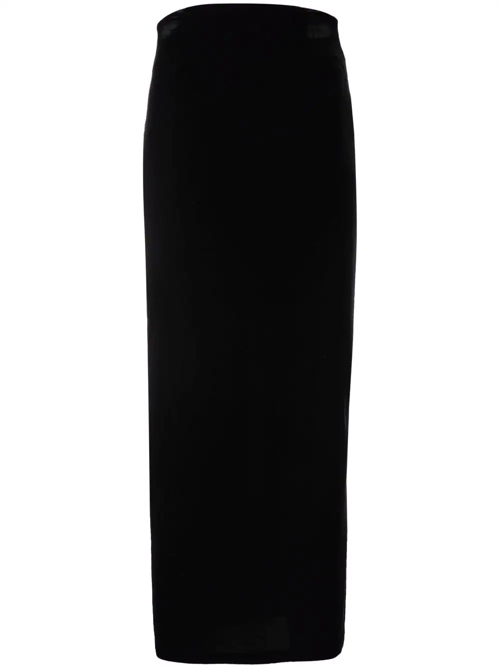 Emporio Armani plain tube skirt - Black