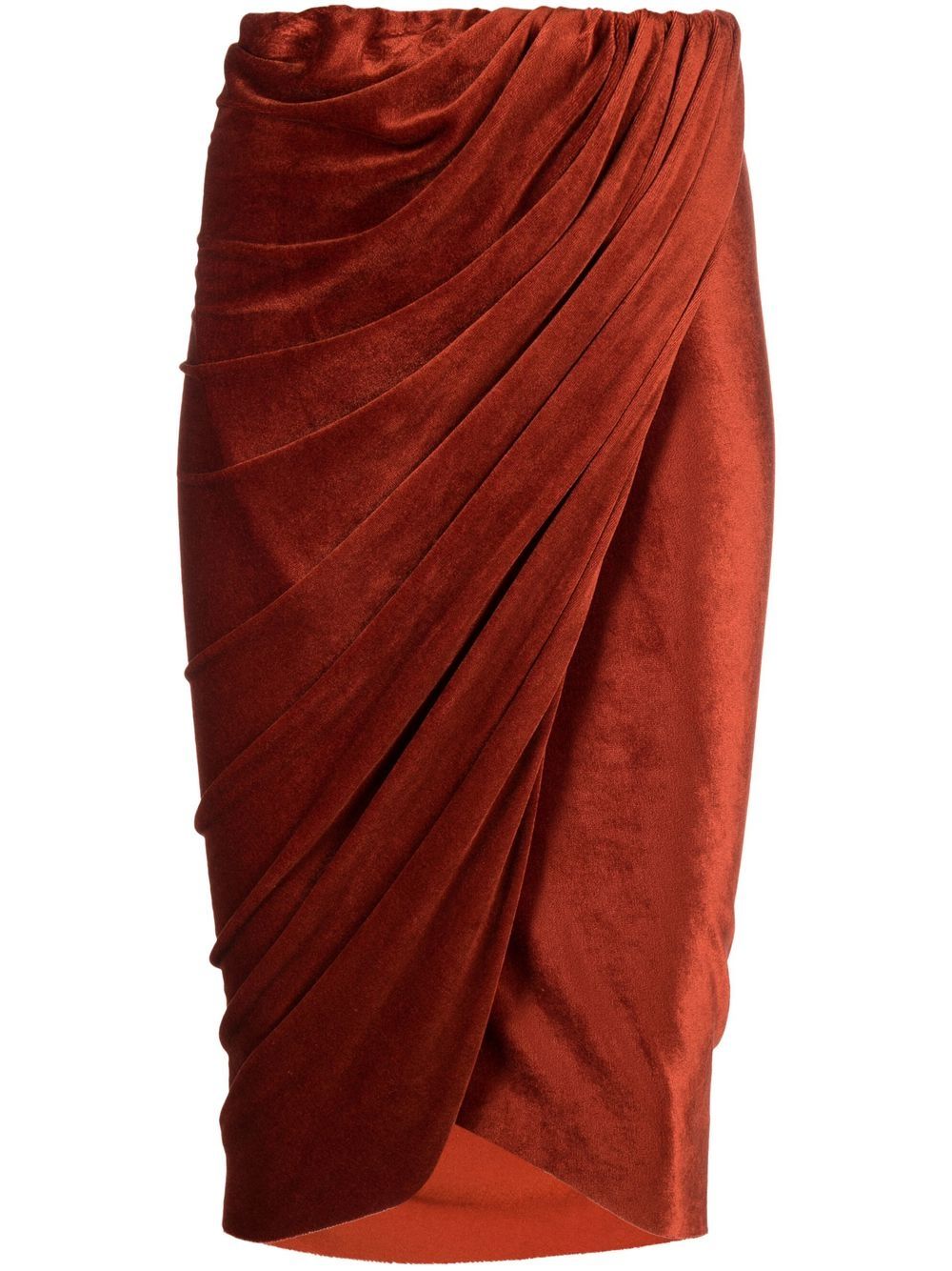 Rick Owens Vered gathered skirt - Orange