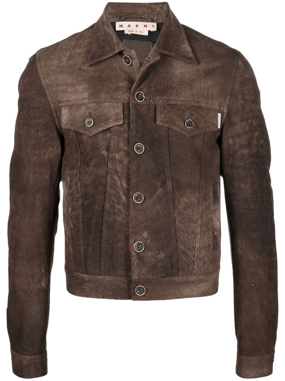 Marni button-down fitted jacket - Brown