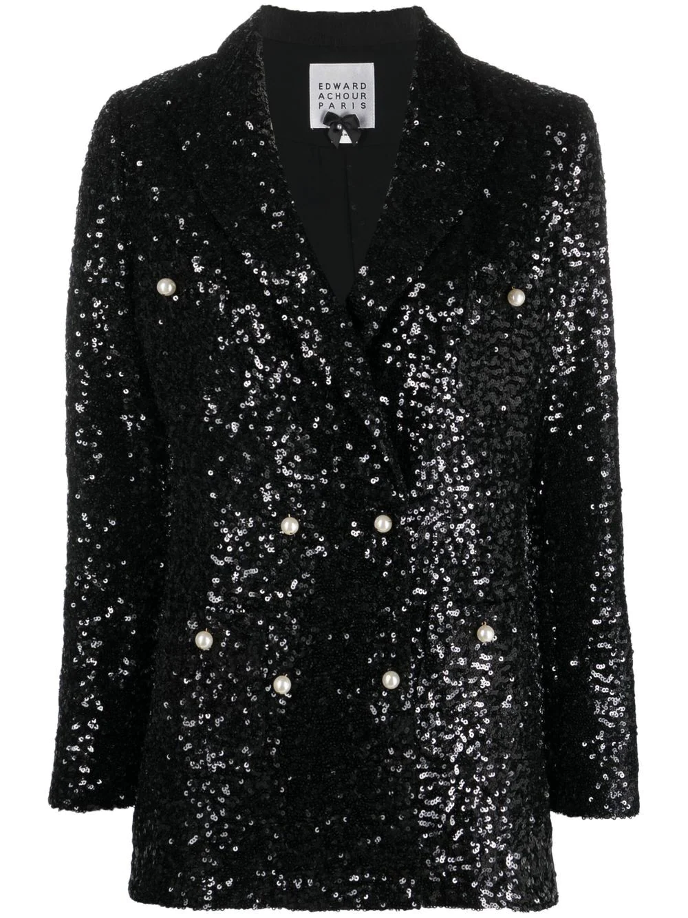 Edward Achour Paris sequin-embellished blazer - Black