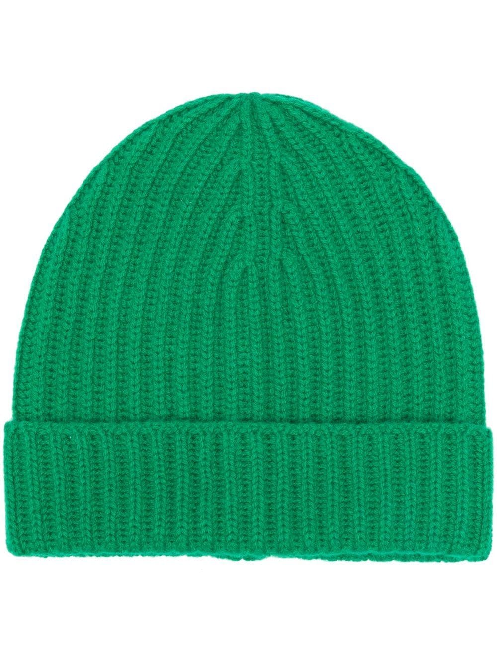 Malo ribbed-knit cashmere beanie - Green